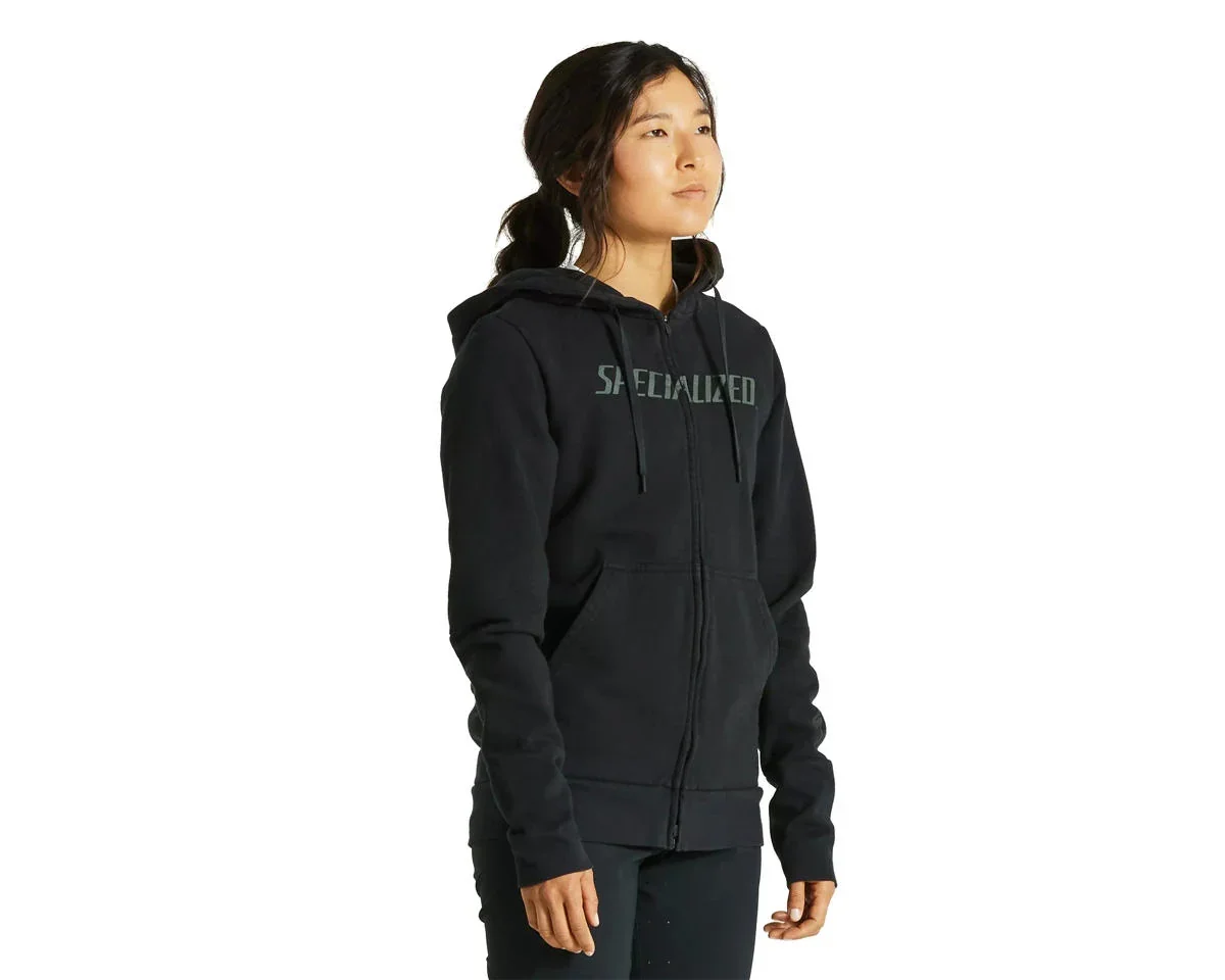 Specialized Women's Legacy Wordmark Zip-Up Hoodie (Black) (S) - view 2